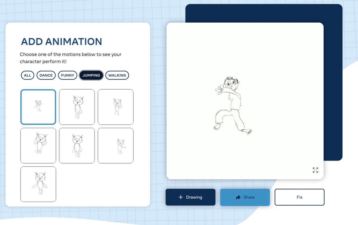 Animated Drawings macht Bildern Beine